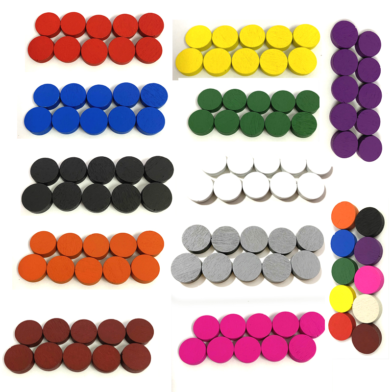 Board Game Quoridor - 50 piezas 15*5MM 11 colores discos