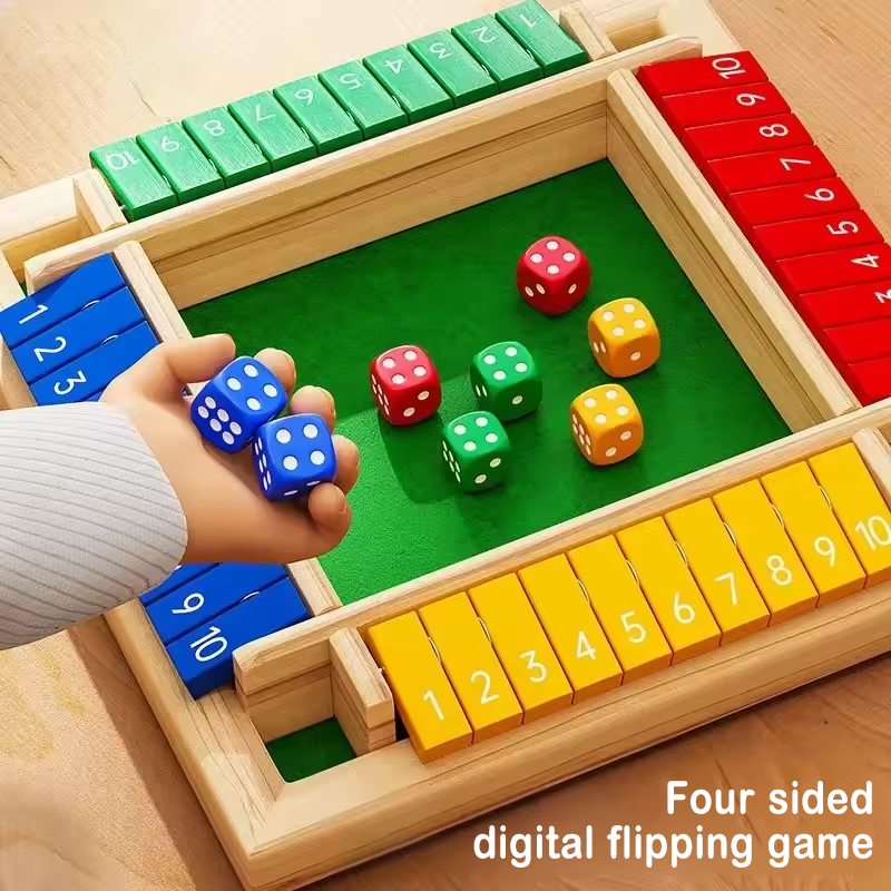 Board Game Flip 7 - Juego de Mesa de Madera con