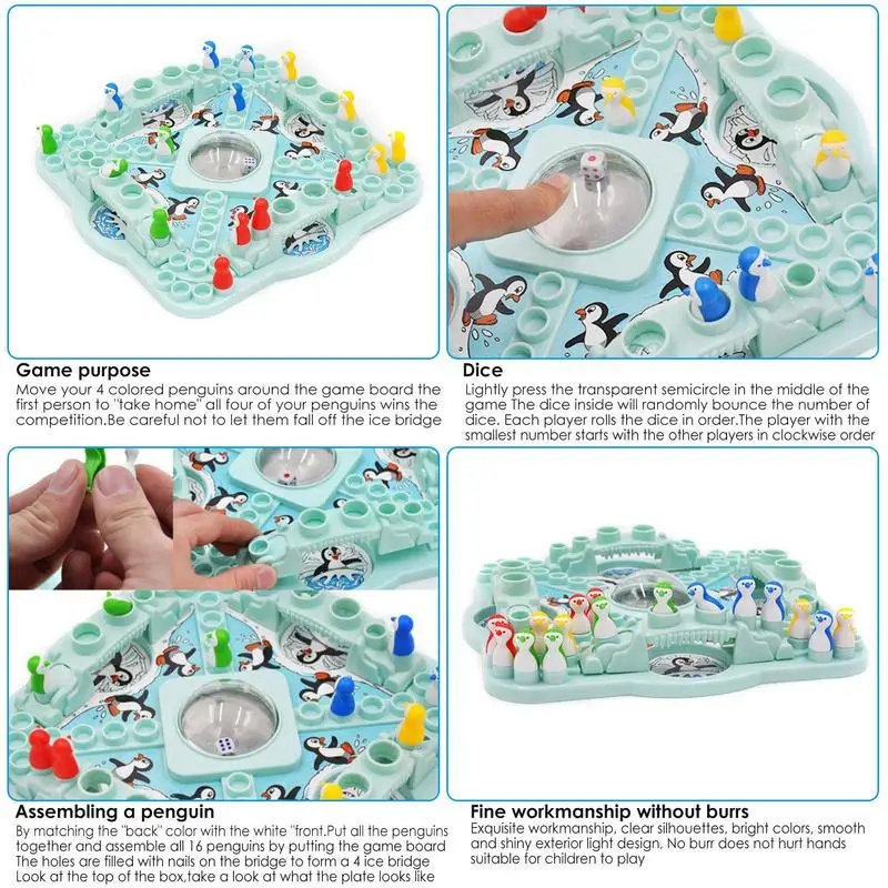 Pingüino multijugador, juegos  - Board Game Simple reseña y precio